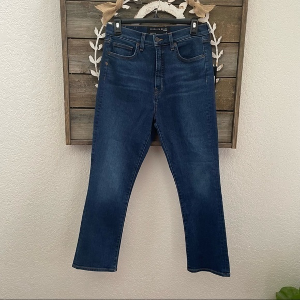 Veronica Beard Carly kick flare high rise denim size 31 NWT